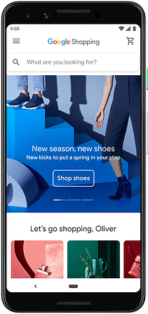 google shopping homepage