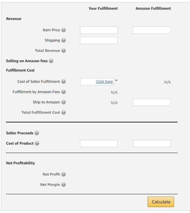 amazon fba costs