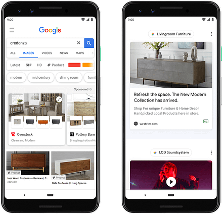 google showcase shopping