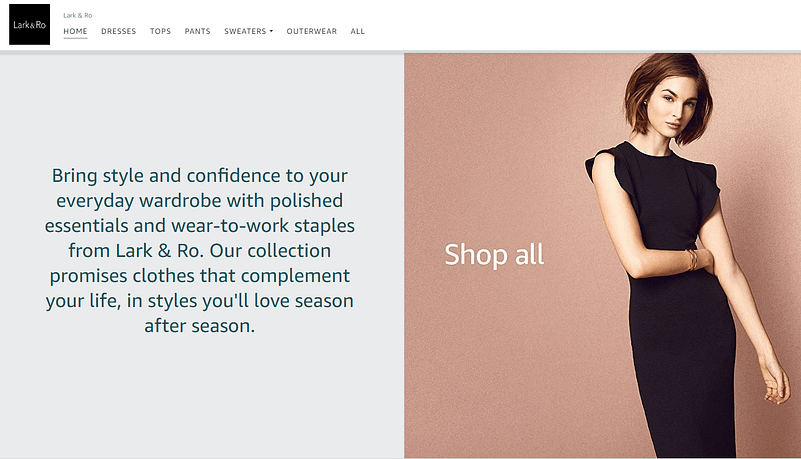 amazon apparel private label lark cro